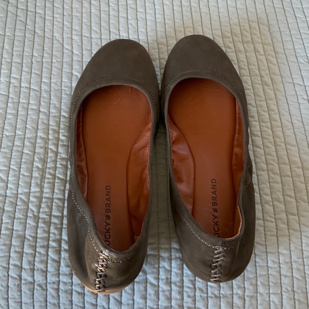 Lucky Olive Green Flats
